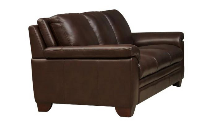 Magnum 3-Seater Leather Sofa With Wooden Legs-Jennifer Furniture