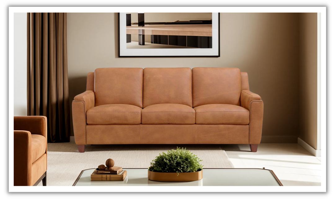 Malmo Pull Out Sleeper Sofa in Brown-Jennifer Furniture 