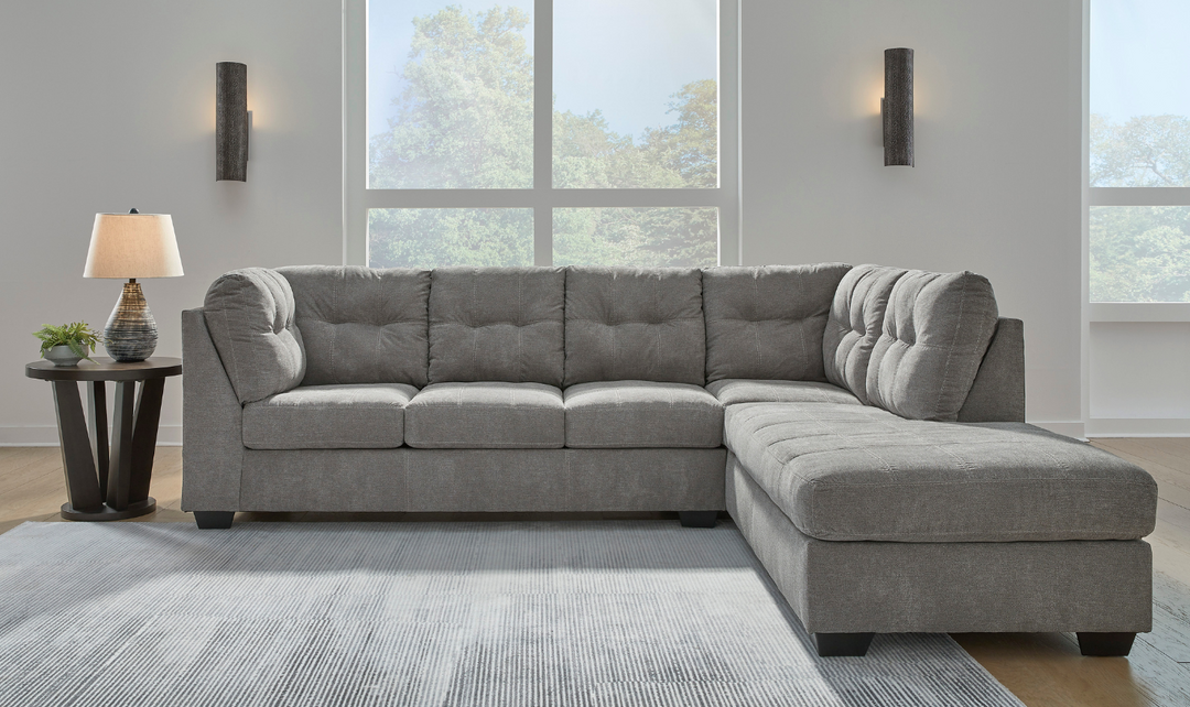 Modern Heritage Marleton 2-Piece Fabric Full Sleeper Sectional with Chaise