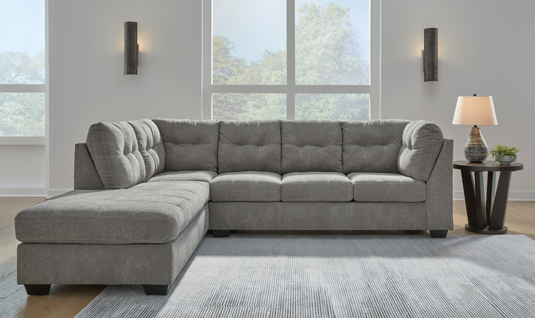 Modern Heritage Marleton 2-Piece Fabric Full Sleeper Sectional with Chaise