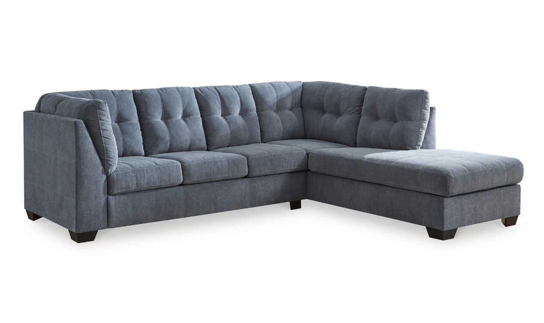 Modern Heritage Marleton 2-Piece Fabric Full Sleeper Sectional with Chaise