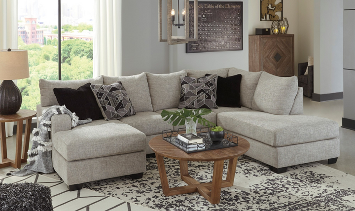 Megginson U-shaped Fabric Sectional with Chaise-Jennifer Furniture