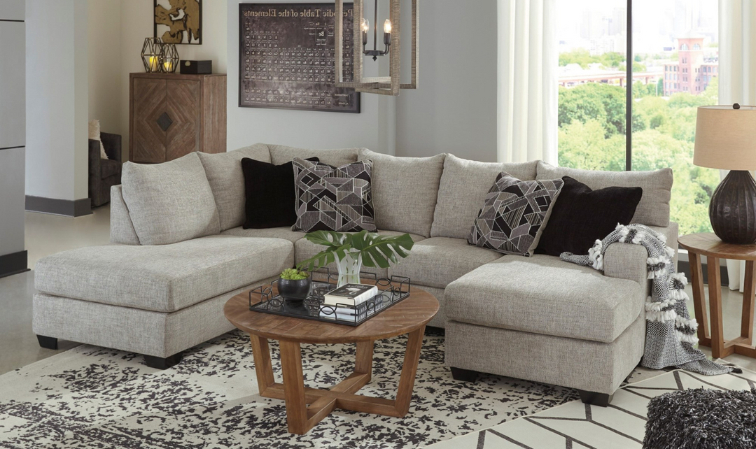 Megginson U-shaped Fabric Sectional with Chaise