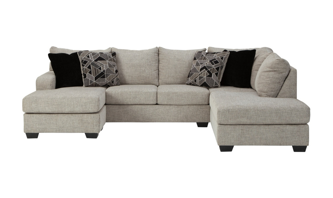 Megginson U-shaped Fabric Sectional with Chaise