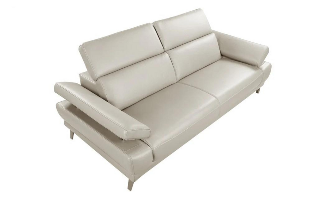 Mercer Leather Loveseat With Motion Headrest