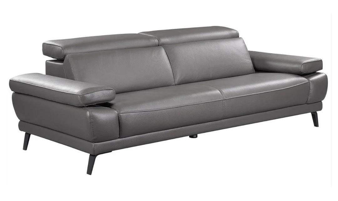 Mercer Leather Loveseat With Motion Headrest