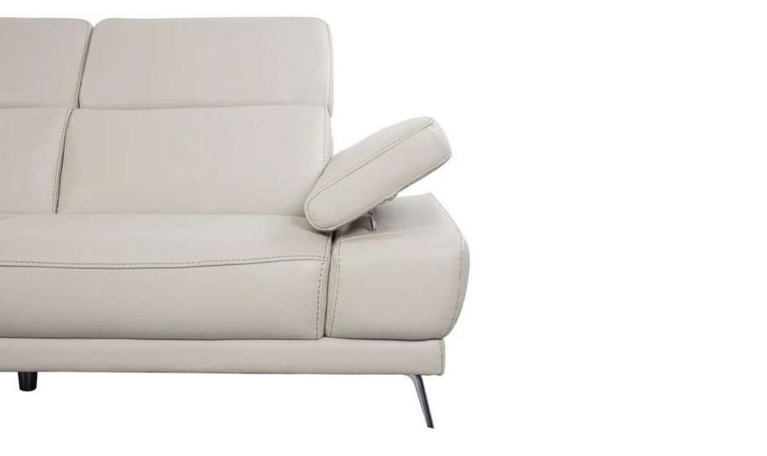 Mercer Leather Loveseat With Motion Headrest