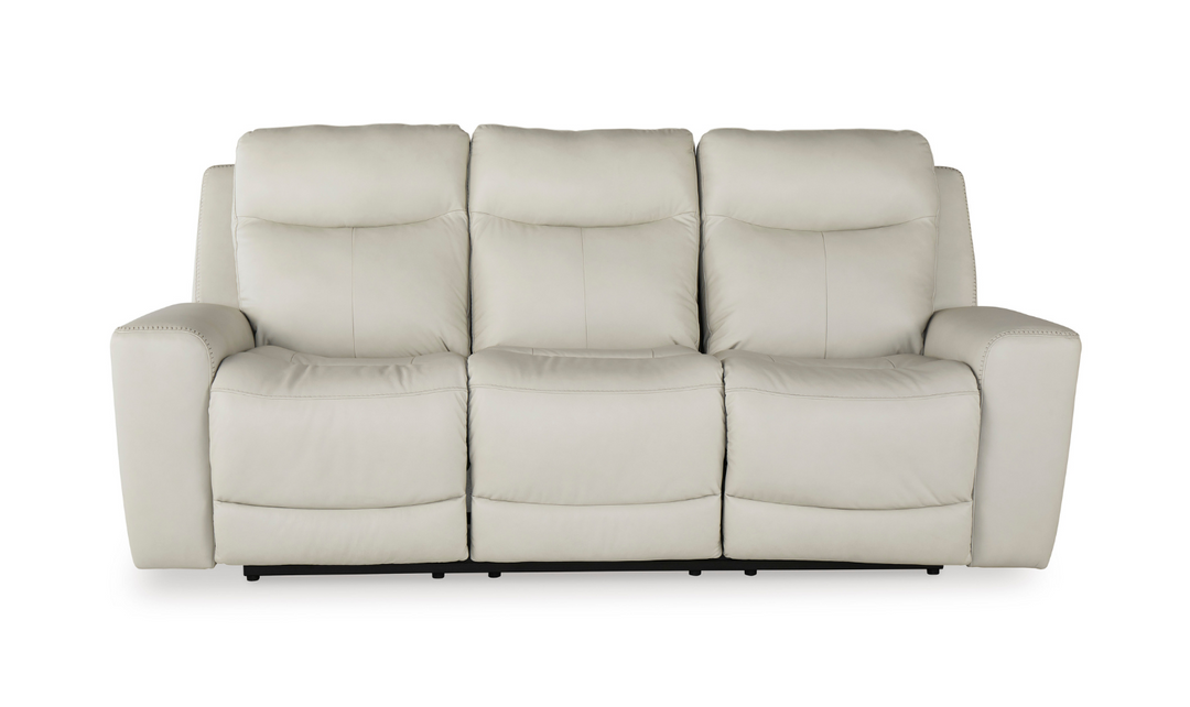 Mindanao Leather Power Recliner Living Room Set