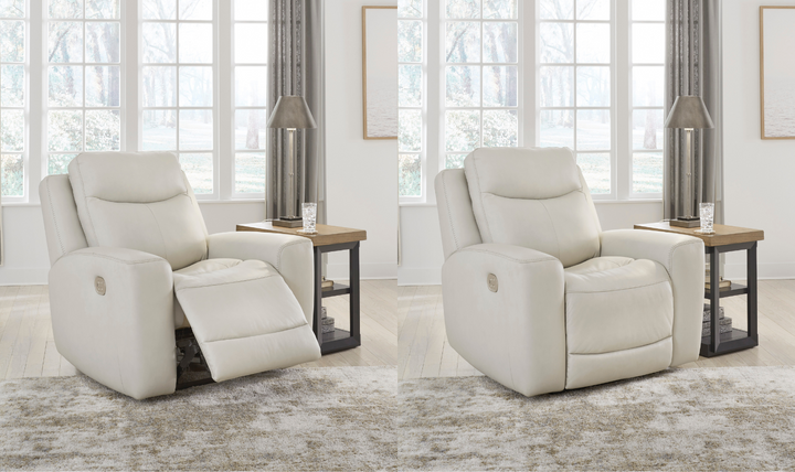 Modern Heritage Mindanao Leather Power Recliner Living Room Set