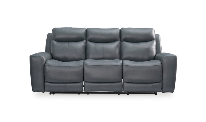 Mindanao Leather Power Recliner Living Room Set