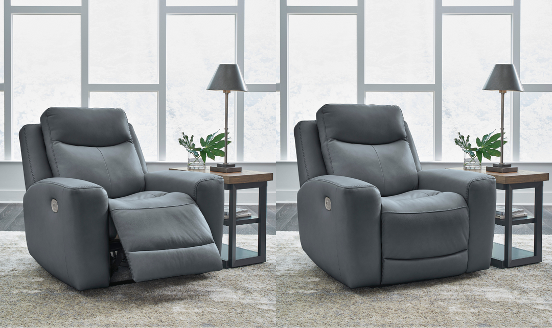 Modern Heritage Mindanao Leather Power Recliner Living Room Set