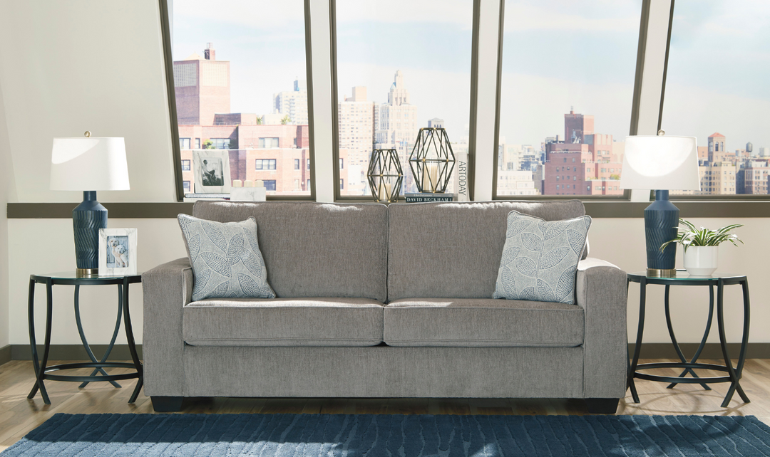 Ashley  Altari 3-Seater Fabric Sofa With Track Arms-Jennifer Furniture