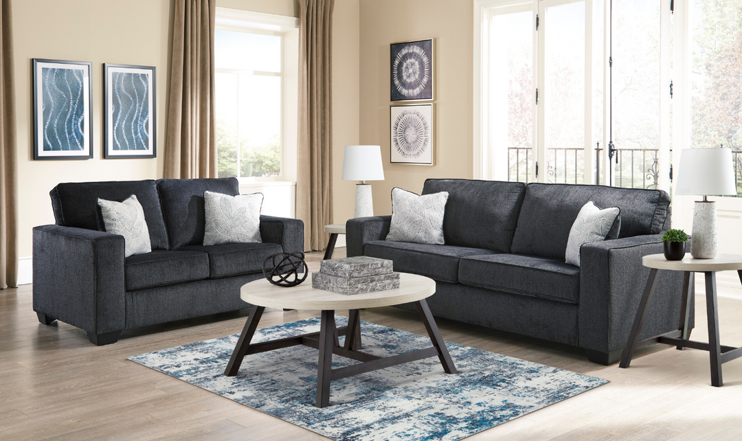 Ashley  Altari 3-Seater Fabric Sofa With Track Arms-Jennifer Furniture