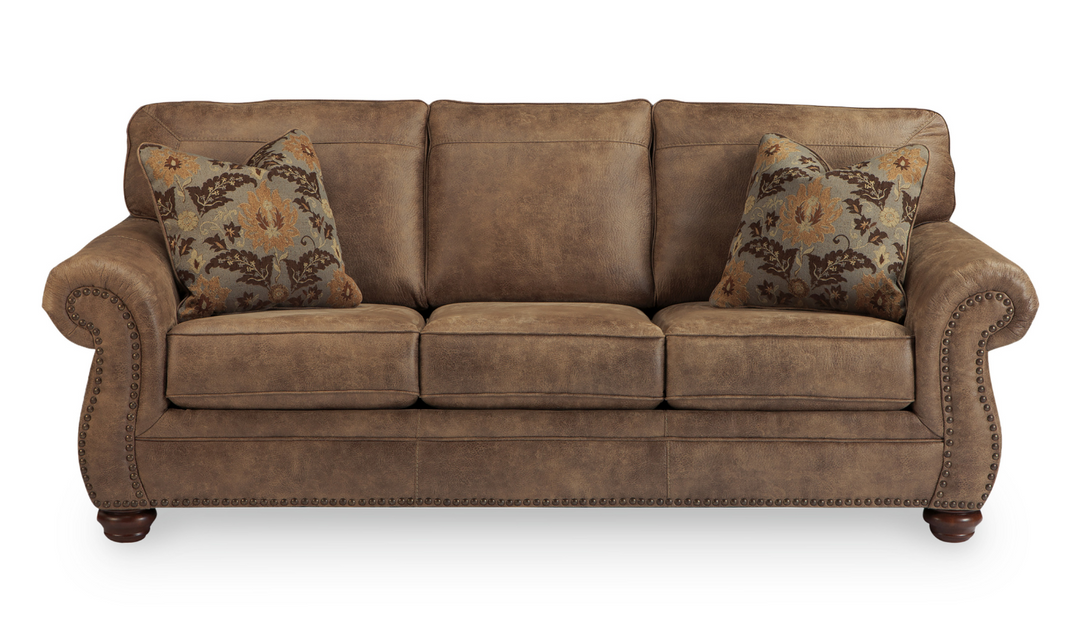 Ashley Larkinhurst 3-Seater Earth Faux Leather Sofa