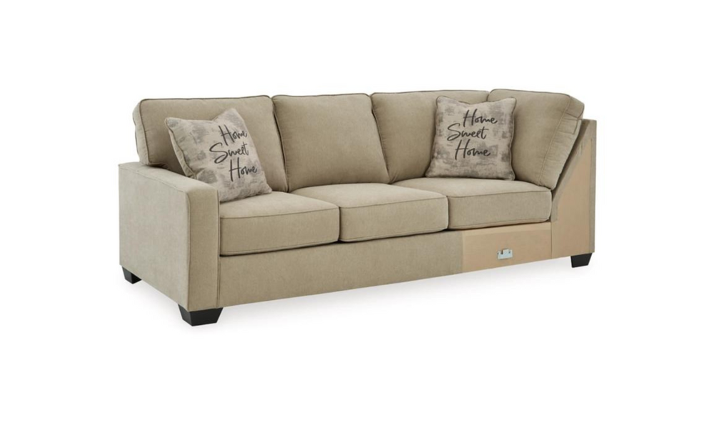 Modern Heritage Lucina 2- Piece Fabric Sectional Sofa In Quartz-jennifer furniture