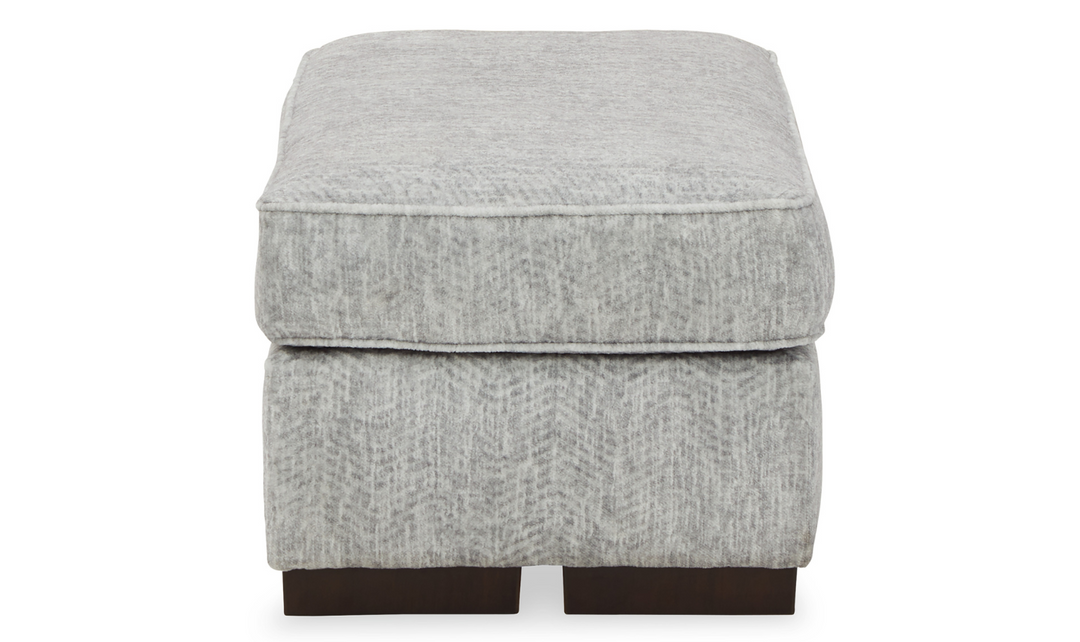 Ashley  Mercado Light Gray Fabric Ottoman