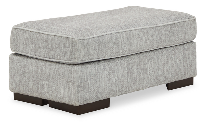 Ashley  Mercado Light Gray Fabric Ottoman