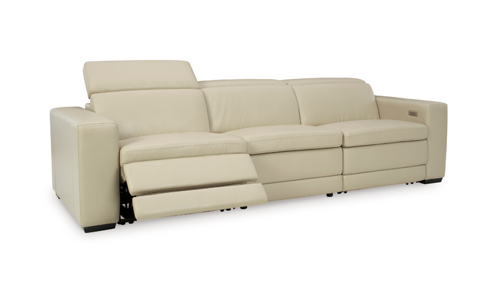 Ashley  Texline 3-Seater Leather Power Reclining Sofa-Jennifer Furniture