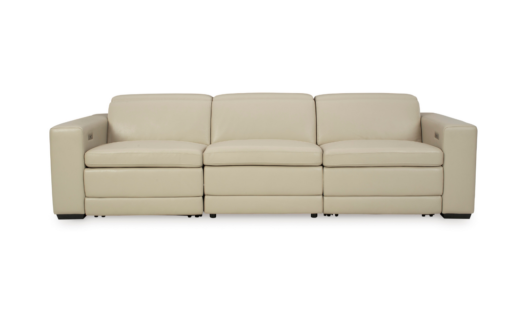 Ashley  Texline 3-Seater Leather Power Reclining Sofa-Jennifer Furniture