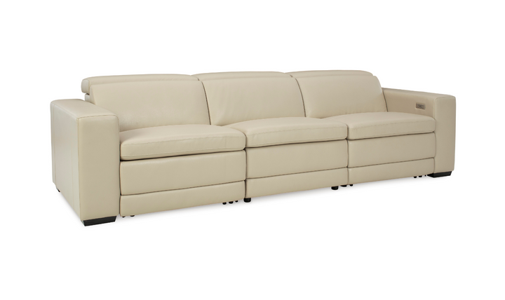 Ashley  Texline 3-Seater Leather Power Reclining Sofa-Jennifer Furniture