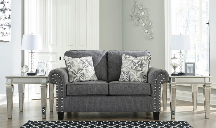 Ashley  Agleno Charcoal Fabric Living Room Set