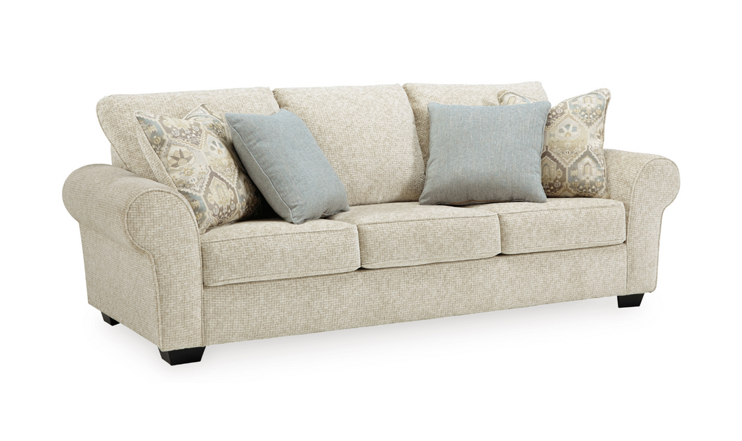 Ashley  Haisley 2-Piece Rolled Arms Living Room Set in Beige (Sofa + Loveseat)