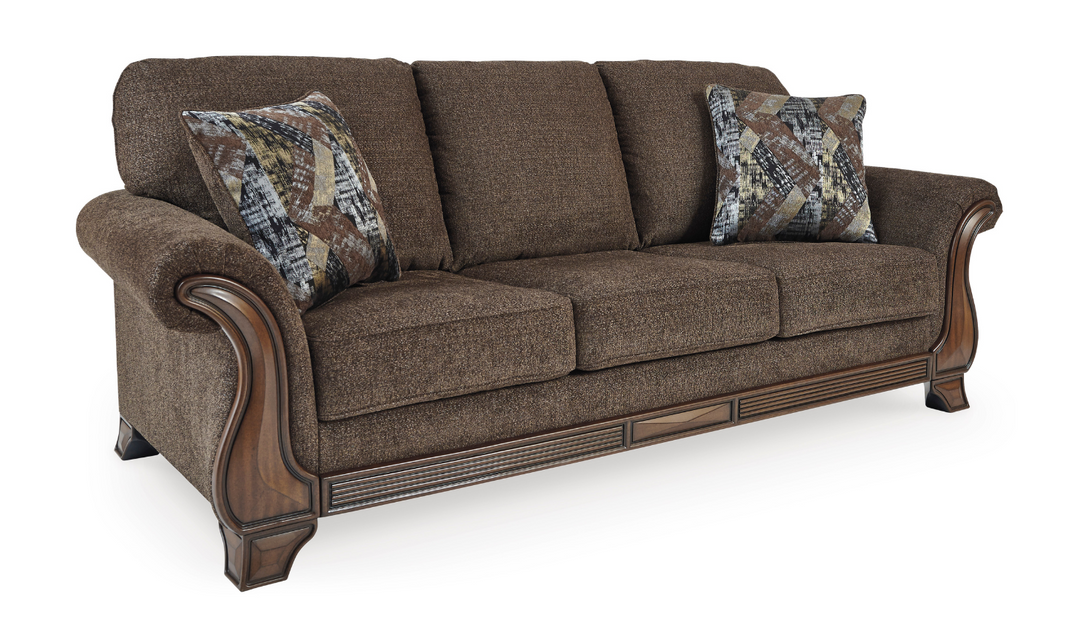 Ashley  Miltonwood 3-Seater Stationary Fabric Sofa in Teak