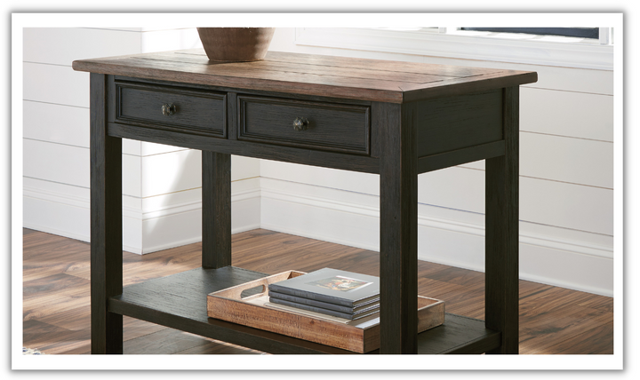 Ashley  Tyler Creek 2-Drawer Accent Table in Brown