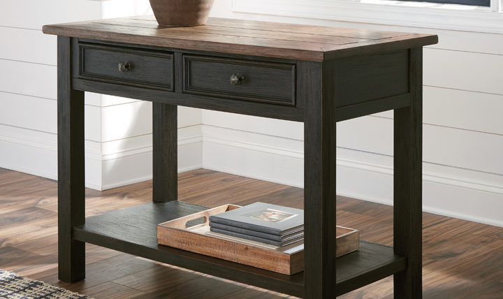 Ashley  Tyler Creek 2-Drawer Accent Table in Brown