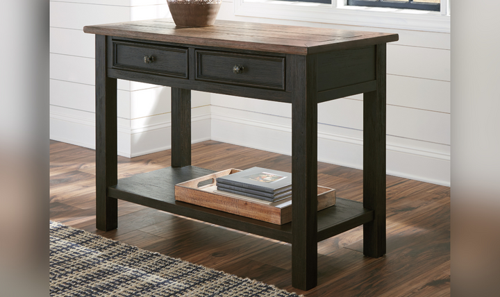 Ashley  Tyler Creek 2-Drawer Accent Table in Brown