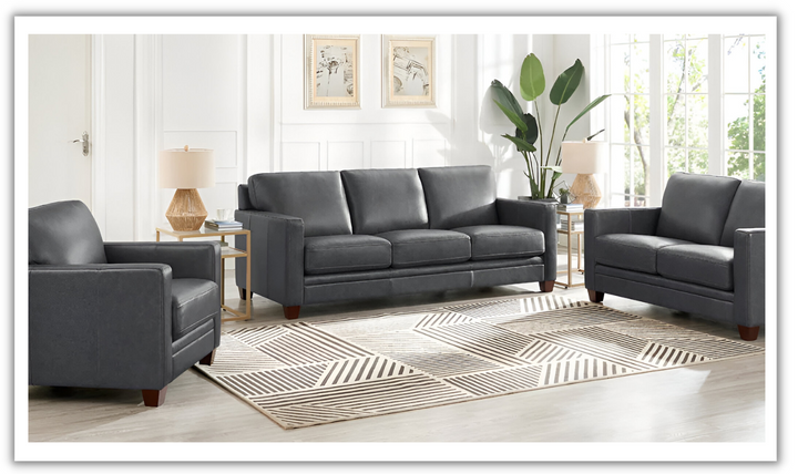 Naples Leather Living Room Set