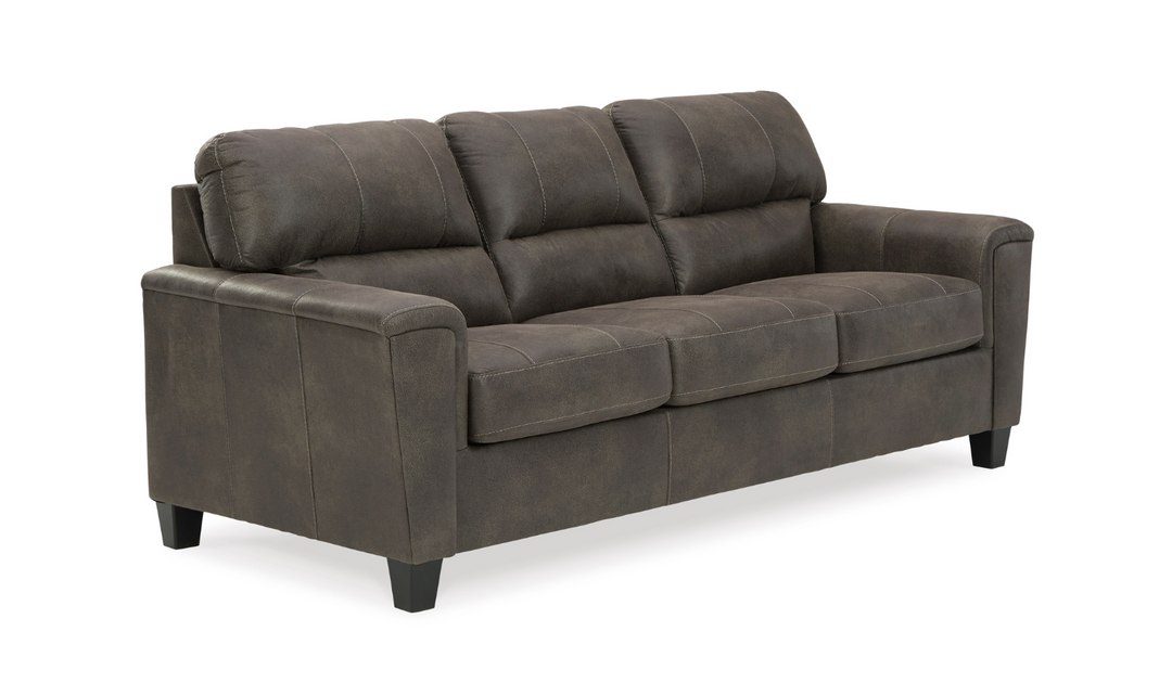 Modern Heritage Navi 3-Seater Queen Leather Sofa Sleeper