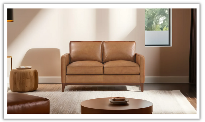 Newport Loveseat in Camel- jennifer furniture