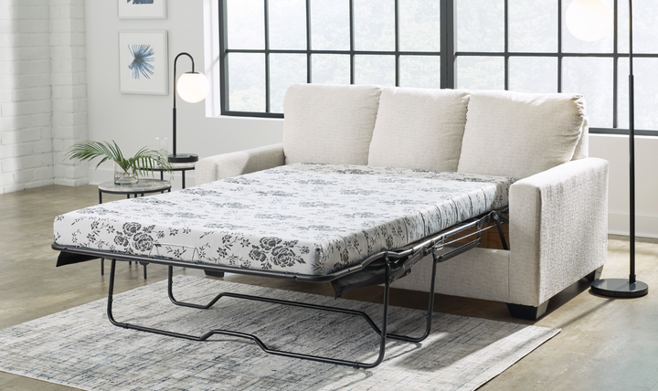 Rannis Fabric Sofa Sleeper with Memory Foam Mattress-Jennifer Furniture