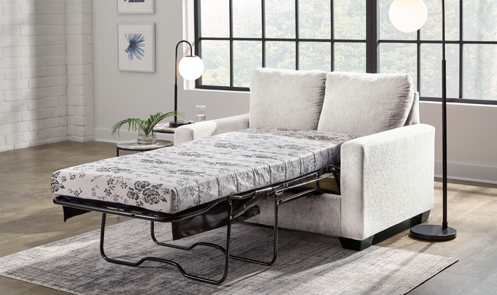 Rannis Fabric Sofa Sleeper with Memory Foam Mattress-Jennifer Furniture