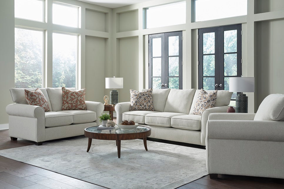 Collins Sofa With Classic in White