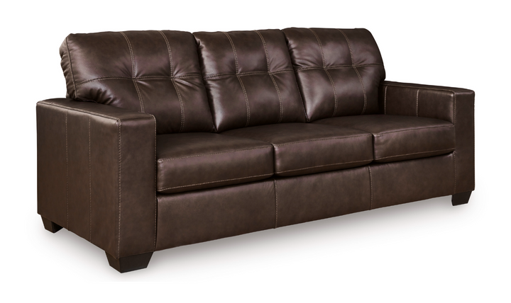 Santorine Tufted Queen Sofa Sleeper in Leather-Jennifer Furniture