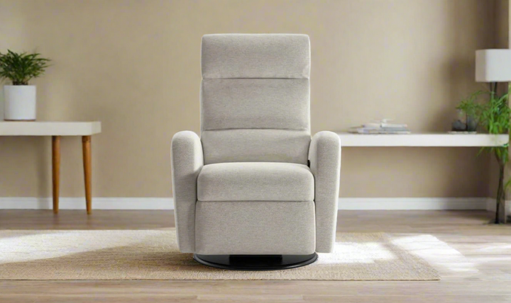 Luonto Sloped Fabric Recliner Chair with Swivel Base