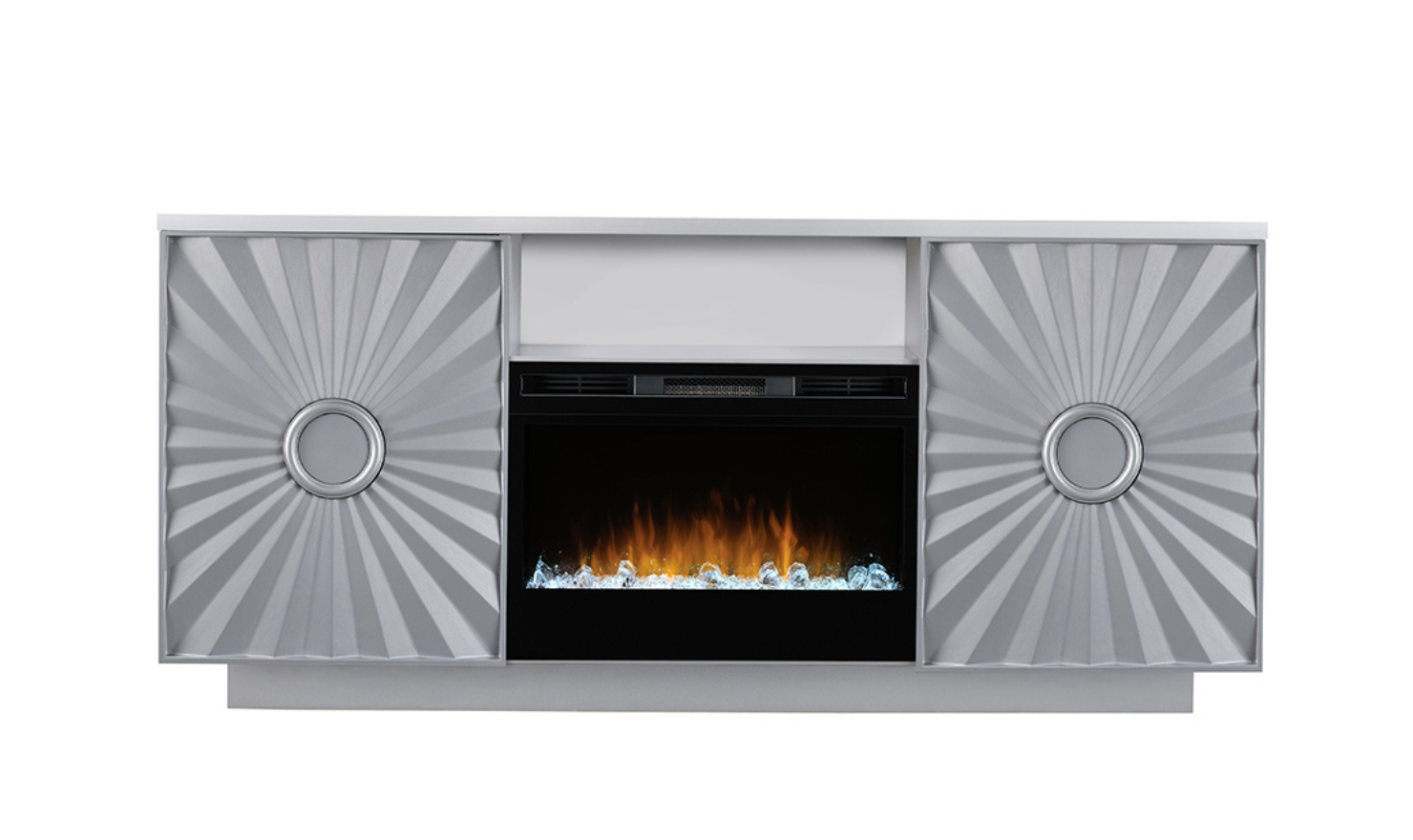 Smart Furniture Sunrise Console with Electric Fireplace