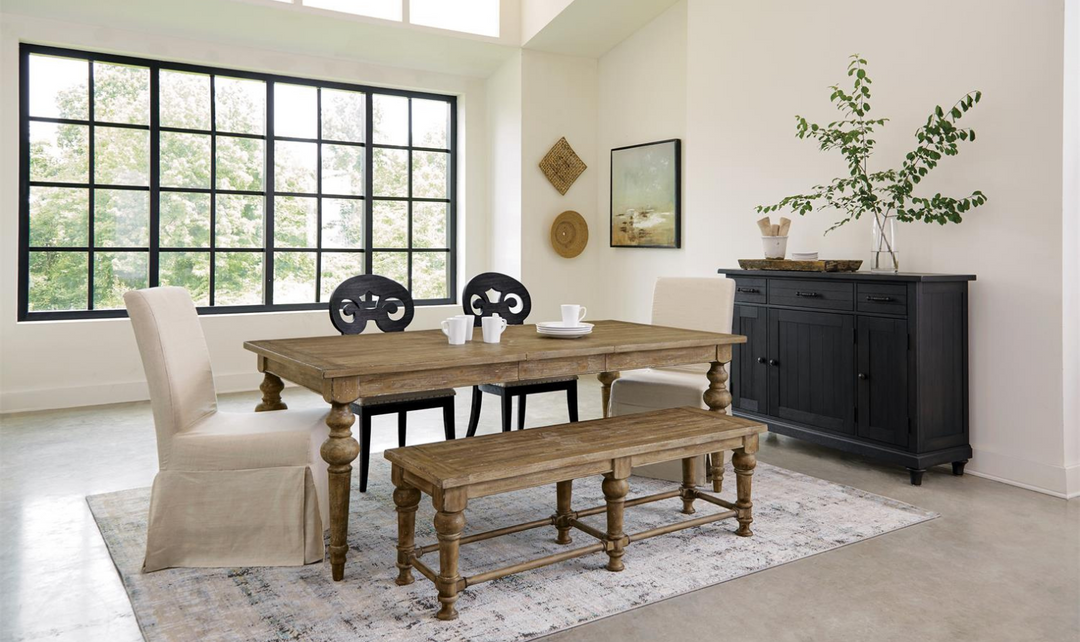 Sonora Rustic Dining Table with 18" Table Leaf