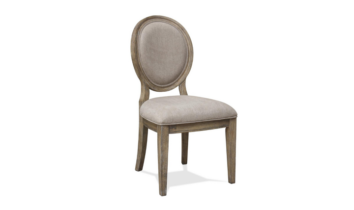 Sonora Rustic Upholstered Oval Side Chair