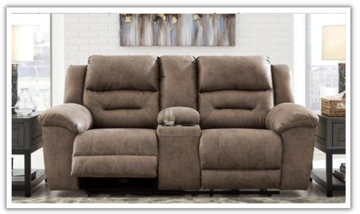 Stoneland Power Reclining Leather Living Room Set