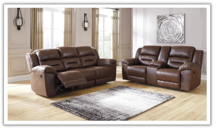 Stoneland Power Reclining Leather Sofa