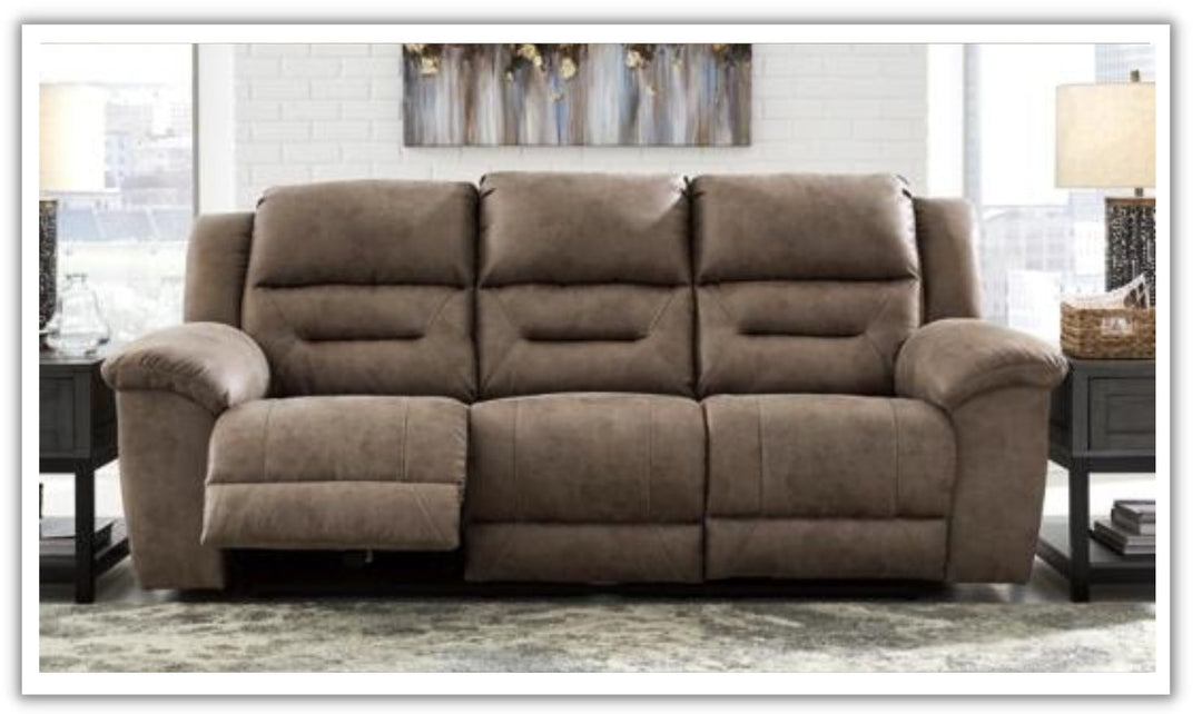 Stoneland Power Reclining Leather Sofa