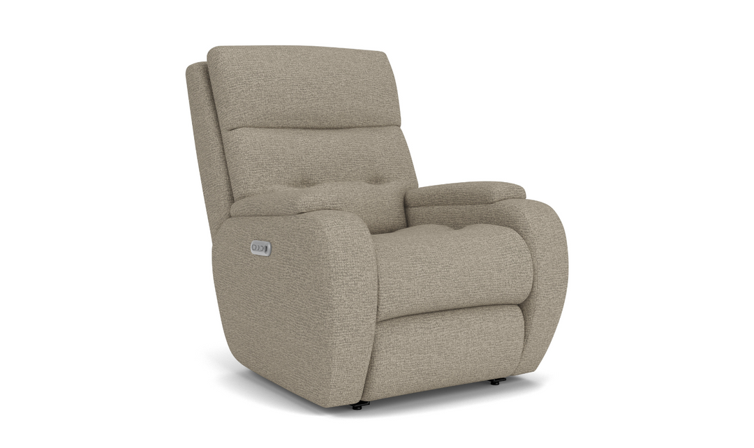 Strait Power Recliner Chair With Power Headrest-jenniferfurniture