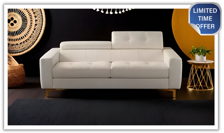 Tevere Italian Leather Queen Sleeper Sofa - Luxury Overnight Collection