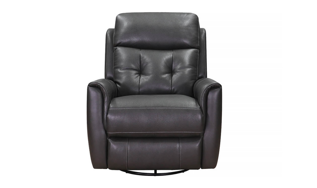 Torino Leather Swivel Rocker Recliner with Power Headrest