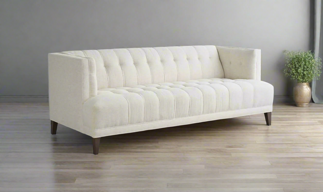 Universal Furniture Paxton 3-Seater Fabric Sofa in Ivory