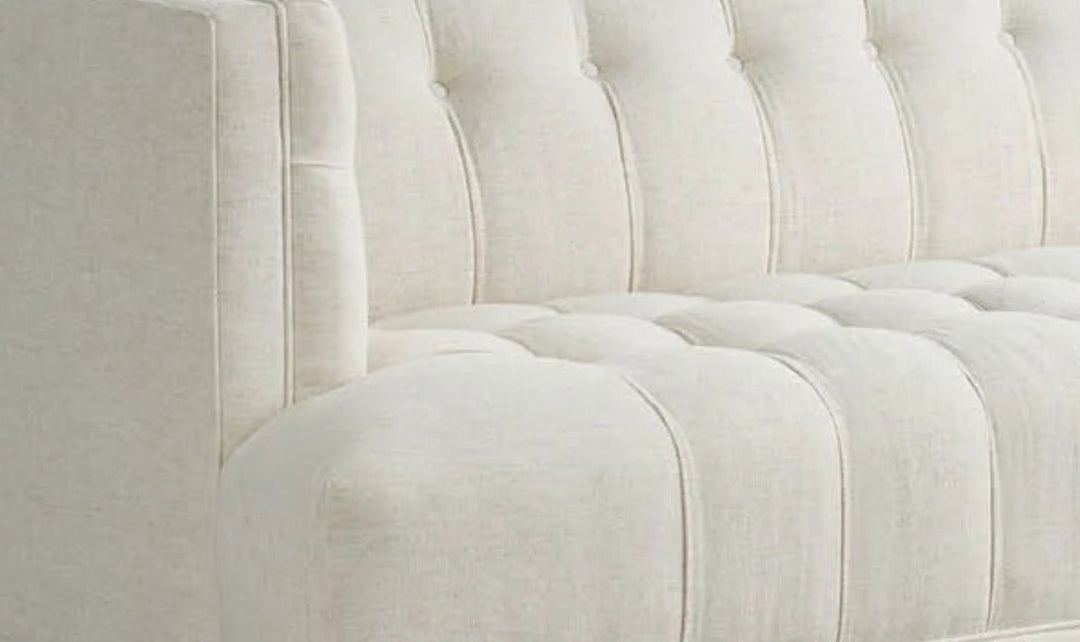 Universal Furniture Paxton 3-Seater Fabric Sofa in Ivory