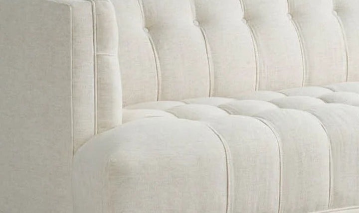 Universal Furniture Paxton 3-Seater Fabric Sofa in Ivory